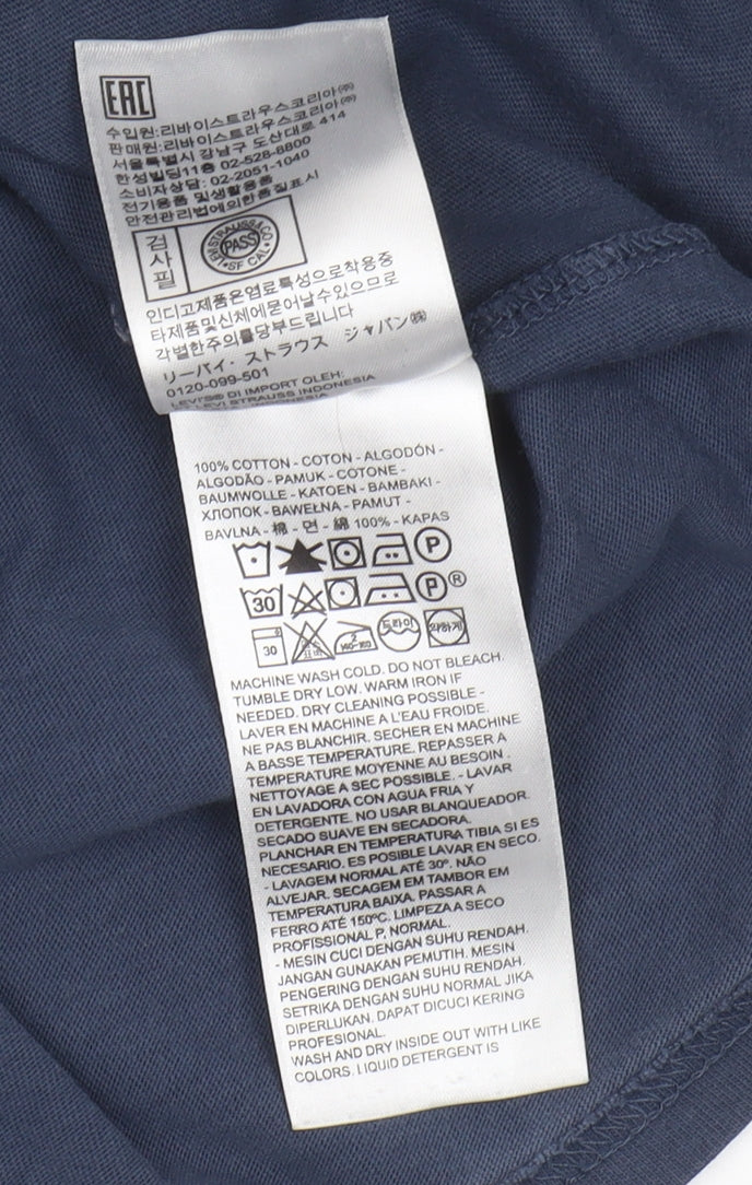 Levi's Men's Grey Colourblock Crew Neck T-Shirt M