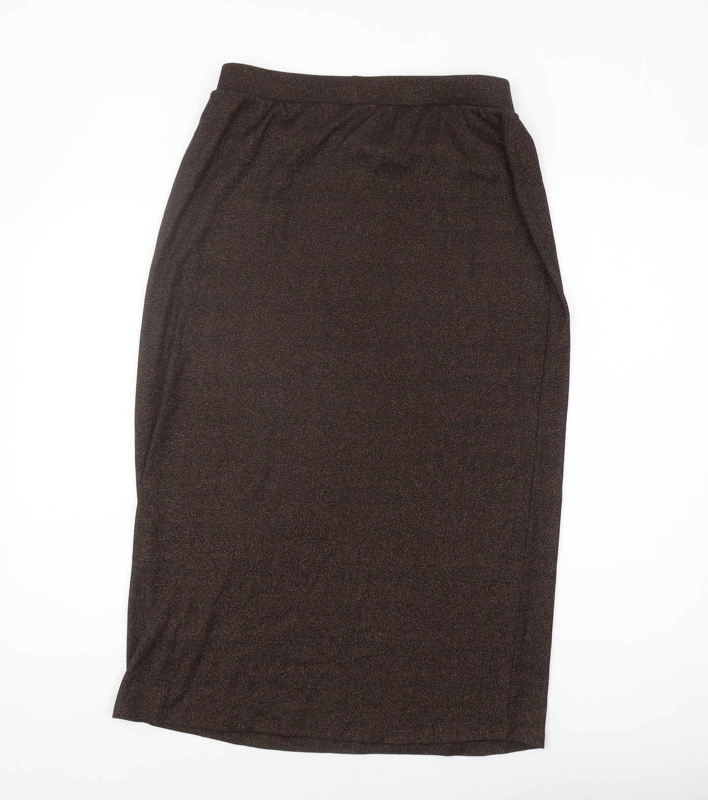Marks and Spencer Women's Brown Pencil Skirt, Size 12, Casual