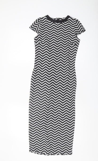 River Island Women's Chevron Dress Size 8