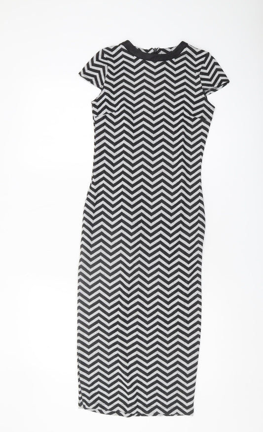 River Island Women's Chevron Dress Size 8