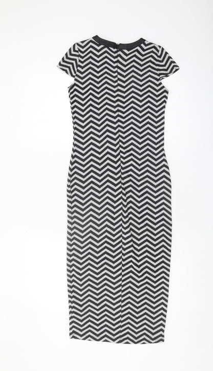 River Island Women's Chevron Dress Size 8