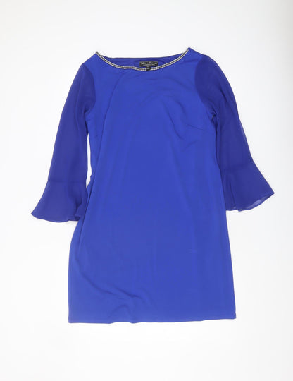 Dorothy Perkins Blue Sheath Dress, Size 10, Party Perfect