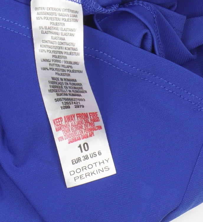 Dorothy Perkins Blue Sheath Dress, Size 10, Party Perfect