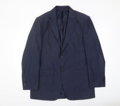 Mens UK Size 40 Marks and Spencer Regular Blue Suit Jacket