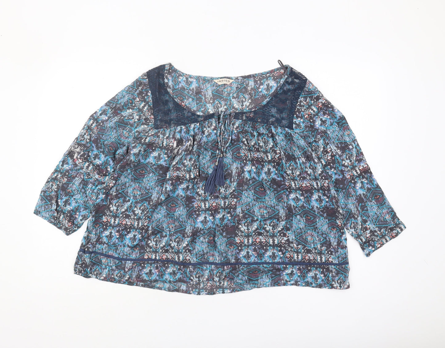 Womens UK Size 14 Marks and Spencer Multicoloured Tunic Blouse