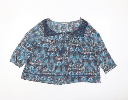Womens UK Size 14 Marks and Spencer Multicoloured Tunic Blouse