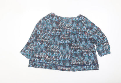 Womens UK Size 14 Marks and Spencer Multicoloured Tunic Blouse