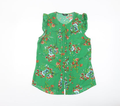 Womens UK Size 10 Roman Originals Green Basic Blouse
