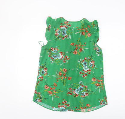 Womens UK Size 10 Roman Originals Green Basic Blouse