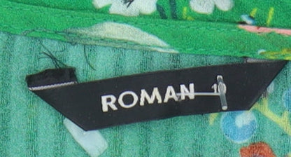 Womens UK Size 10 Roman Originals Green Basic Blouse