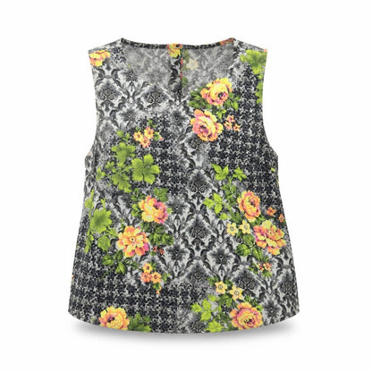 Womens UK Size 8 Topshop Multicoloured Basic Tank