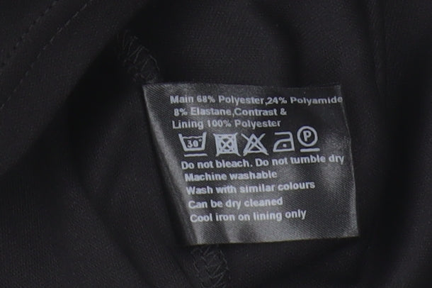 Womens UK Size 12 Roman Black Basic Blouse