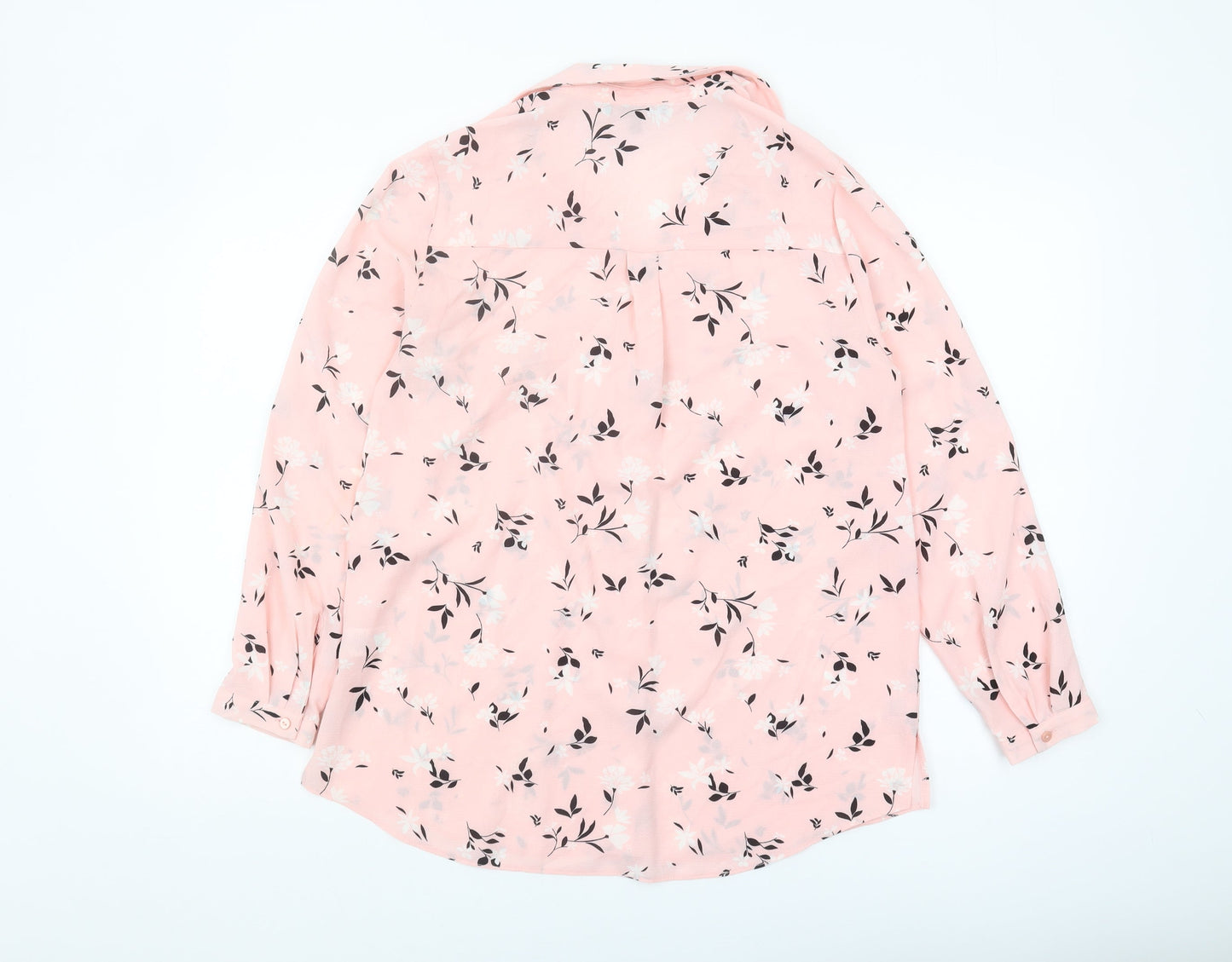 Bonmarché Women's Pink Floral Blouse Size 10