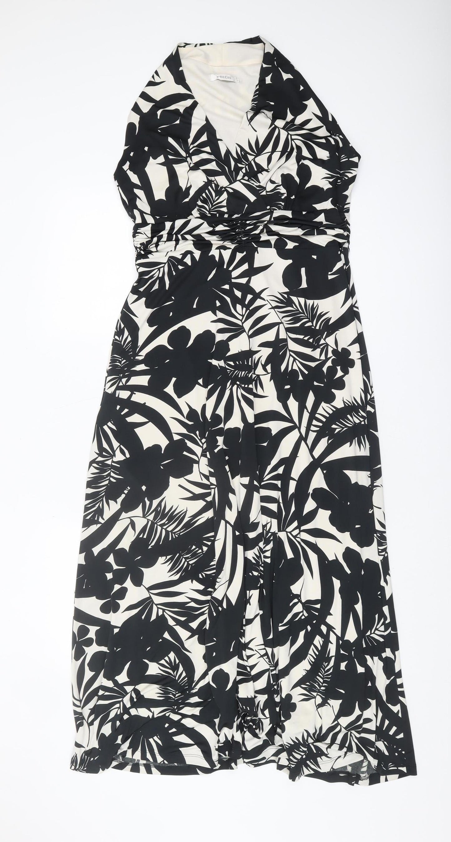 Precis Women’s Black & White Floral A-Line Dress