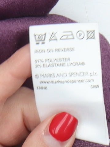 Marks and Spencer Women’s Purple Long Flare Skirt Size 14