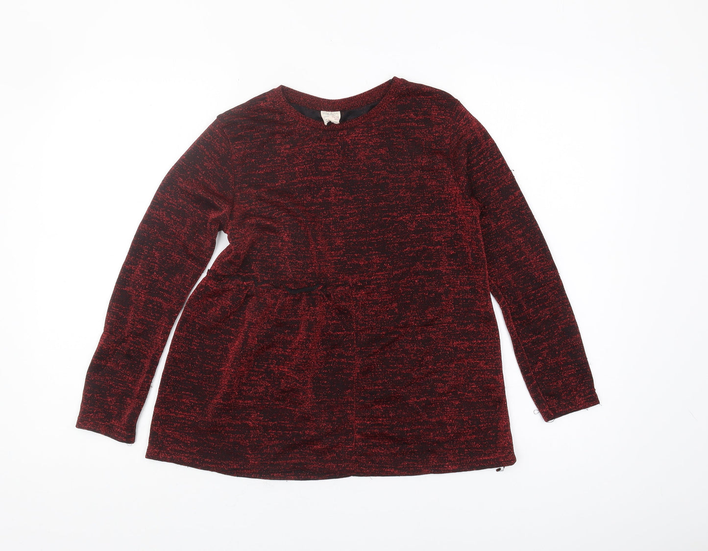 Zara Girls Red Long Sleeve Top 11-12 Years
