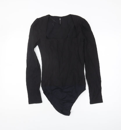 Zara Women’s Black Bodysuit, Long Sleeve, Size S