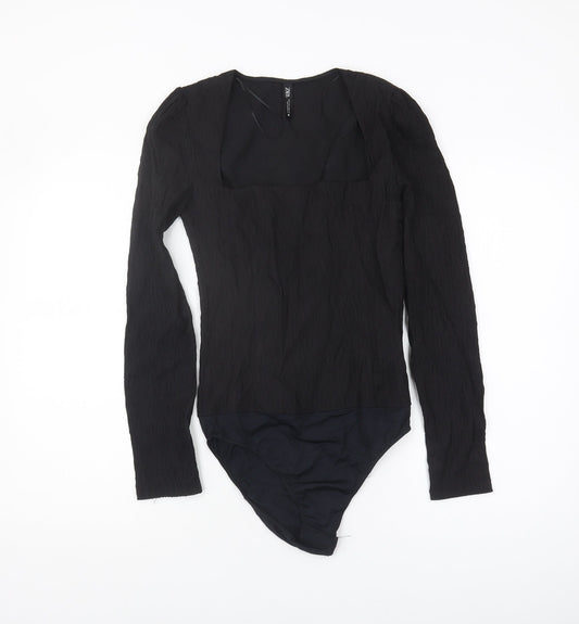 Zara Women’s Black Bodysuit, Long Sleeve, Size S