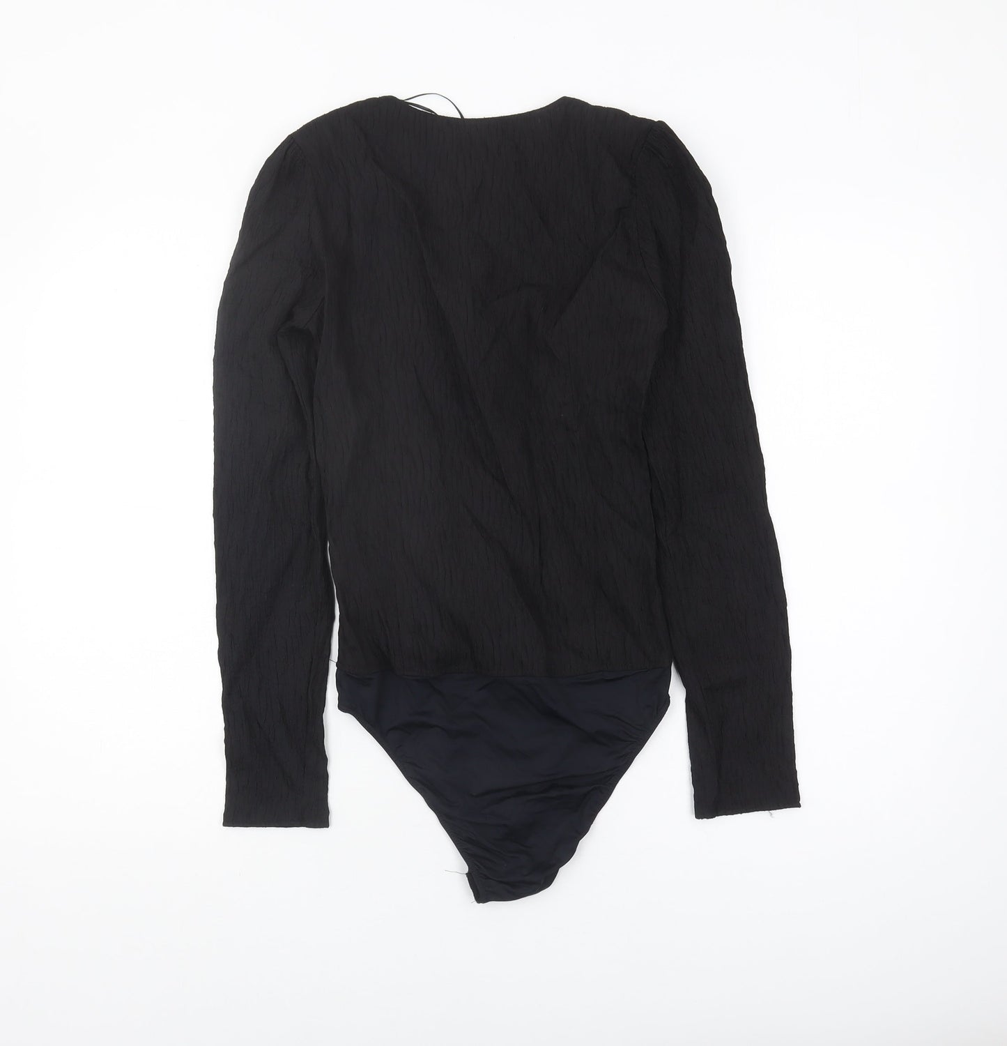 Zara Women’s Black Bodysuit, Long Sleeve, Size S