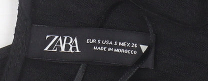 Zara Women’s Black Bodysuit, Long Sleeve, Size S