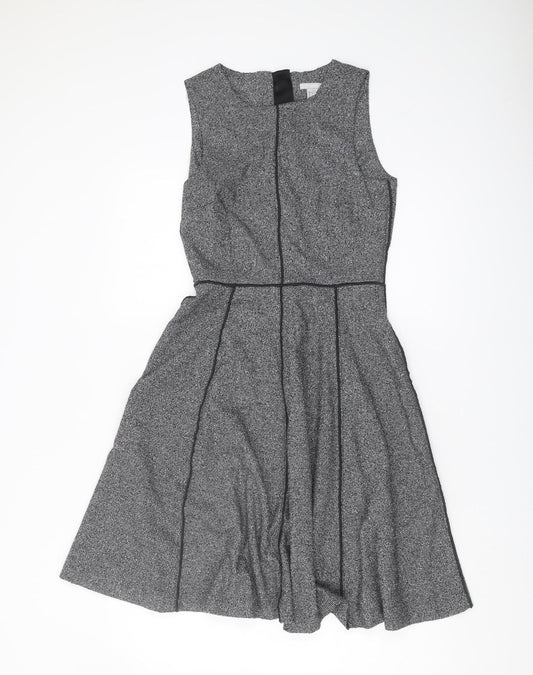 H&M Women's Grey Dress, Size 12, Sleeveless, Knit