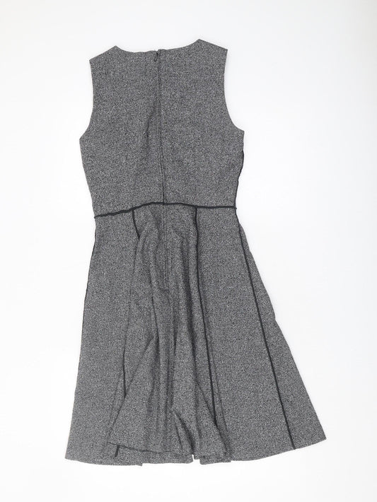 H&M Women's Grey Dress, Size 12, Sleeveless, Knit
