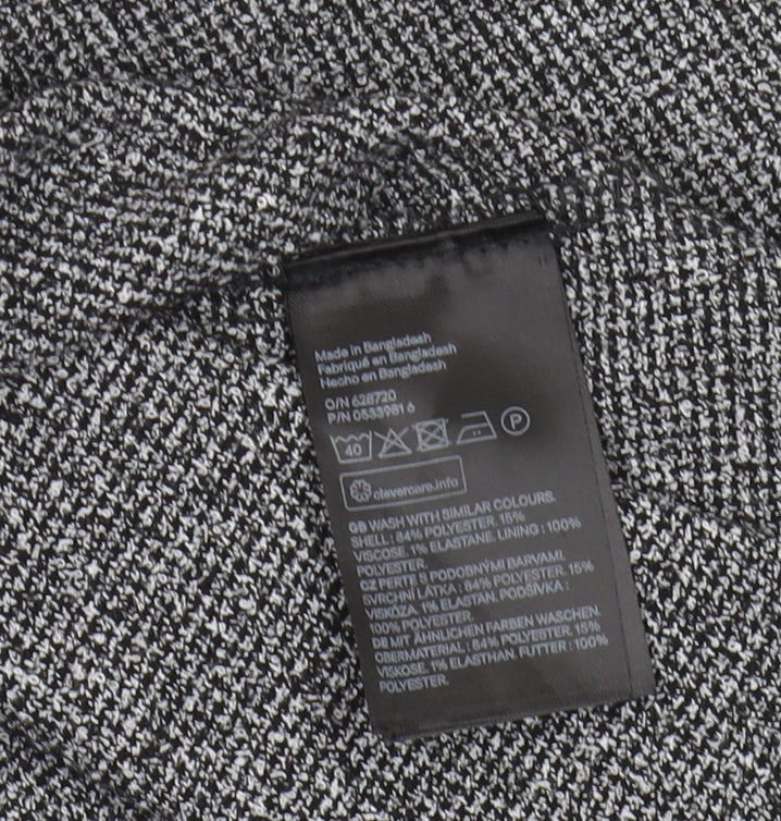 H&M Women's Grey Dress, Size 12, Sleeveless, Knit