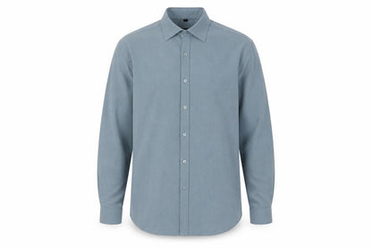 Lakeland Men's Blue Long Sleeve Button-Up Shirt S