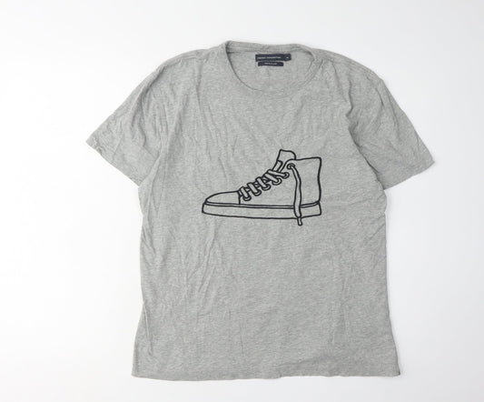 Mens UK Size M French Connection Grey  T-Shirt