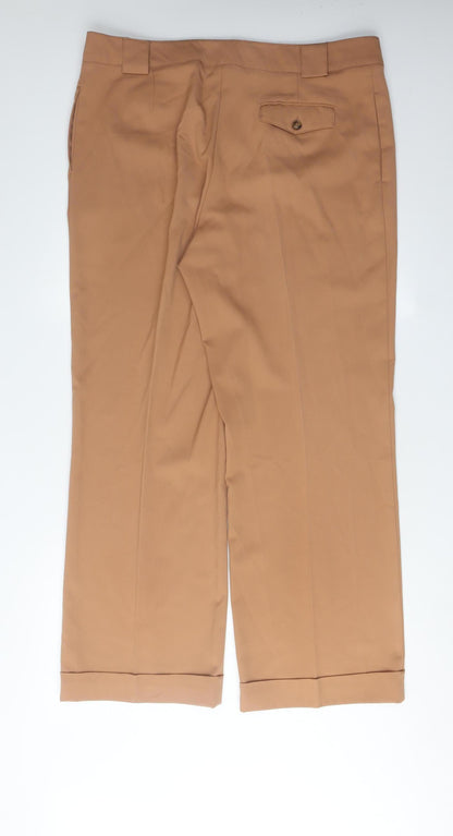 Topshop Brown Women's Trousers Size 16