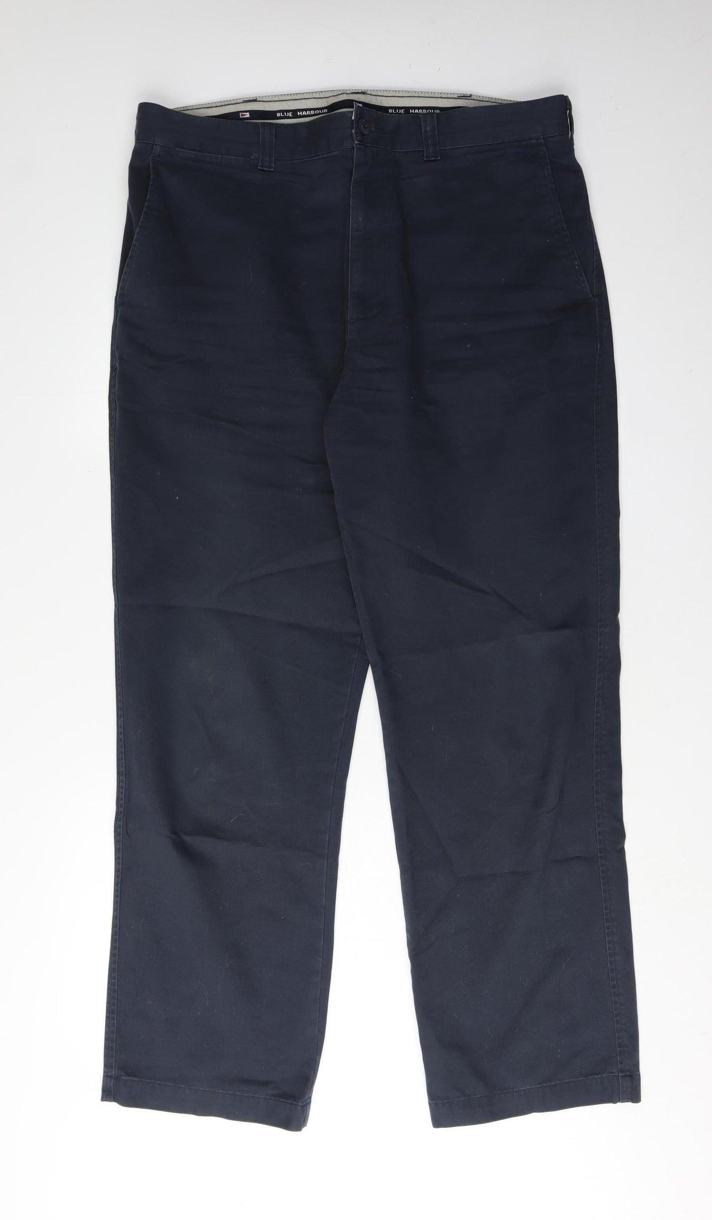 Marks and Spencer Men's Blue Trousers, Size 36, Casual Style