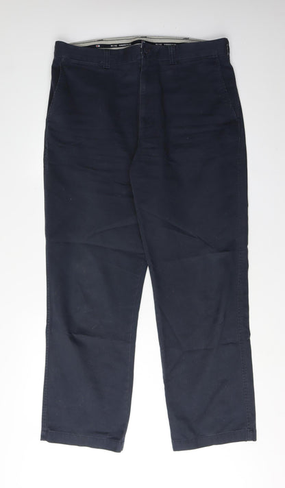Marks and Spencer Men's Blue Trousers, Size 36, Casual Style