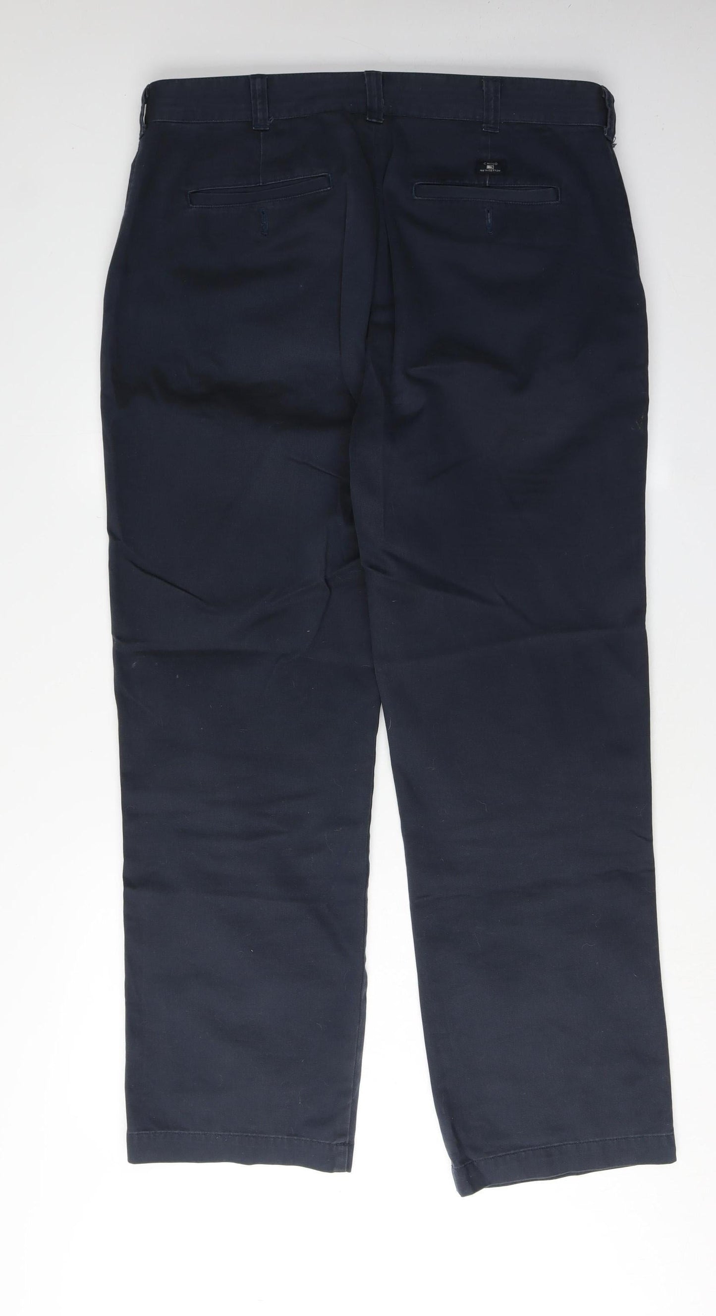 Marks and Spencer Men's Blue Trousers, Size 36, Casual Style