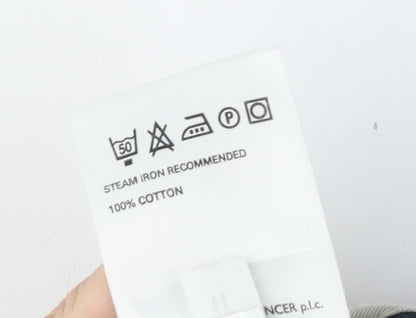 Marks and Spencer Men's Blue Trousers, Size 36, Casual Style