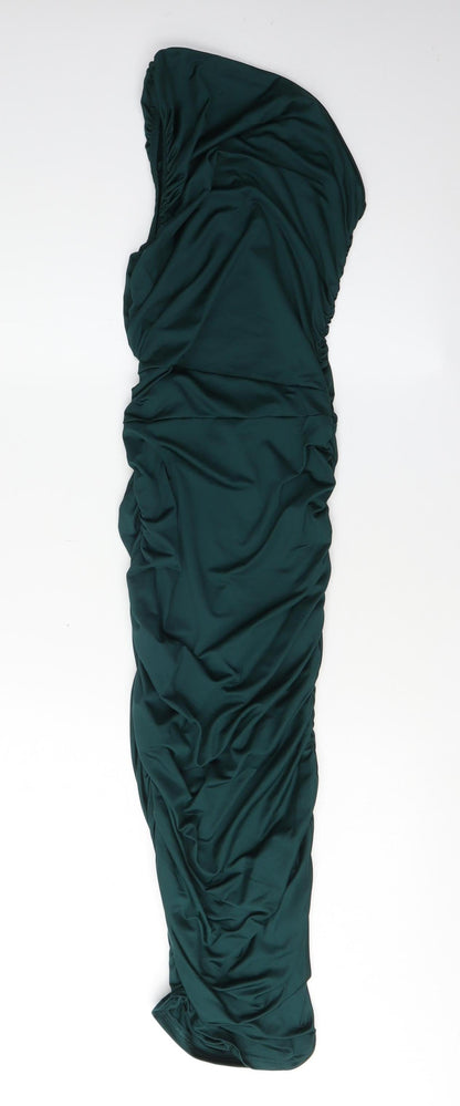 PrettyLittleThing Green Women's Dress, Size 6, Elegant
