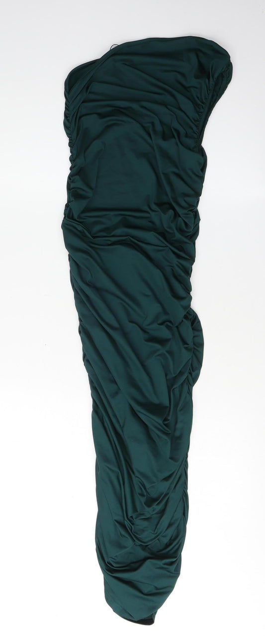 PrettyLittleThing Green Women's Dress, Size 6, Elegant