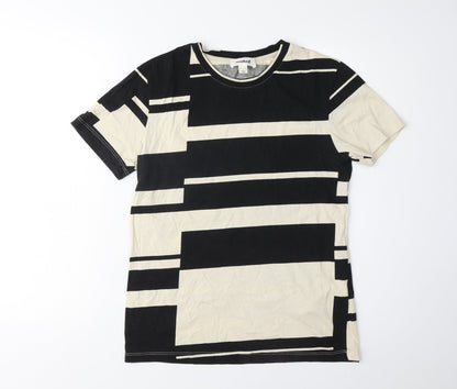 Womens UK Size S Soaked Multicoloured Basic T-Shirt