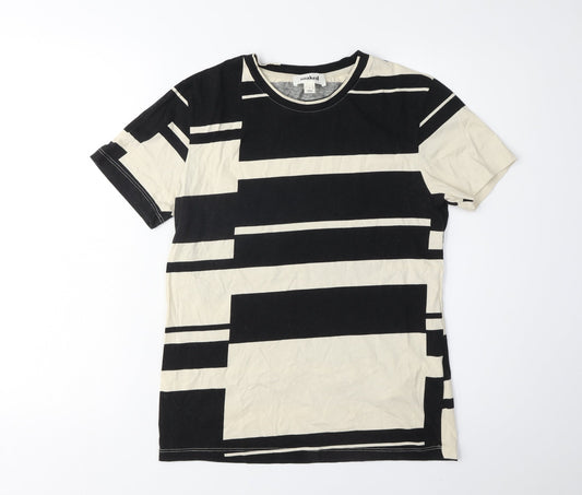 Womens UK Size S Soaked Multicoloured Basic T-Shirt