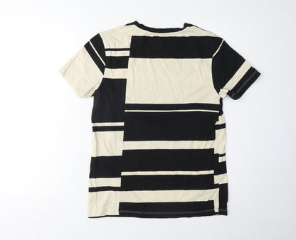 Womens UK Size S Soaked Multicoloured Basic T-Shirt