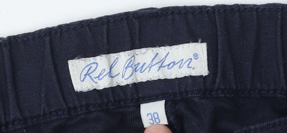 Red Button Women's Blue Cargo Trousers Size 10