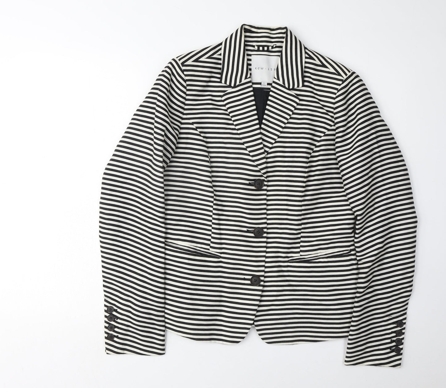 Kew 159 Women's Black Striped Blazer Size 10