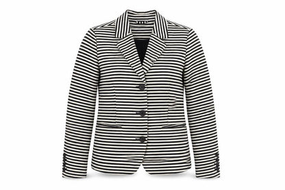 Kew 159 Women's Black Striped Blazer Size 10