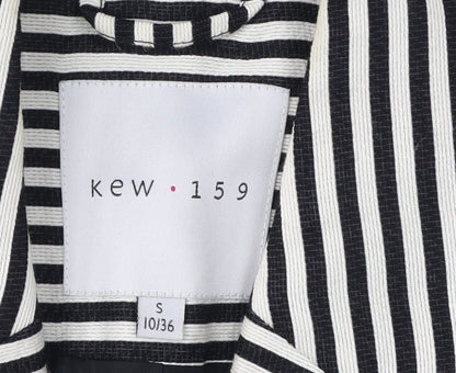 Kew 159 Women's Black Striped Blazer Size 10