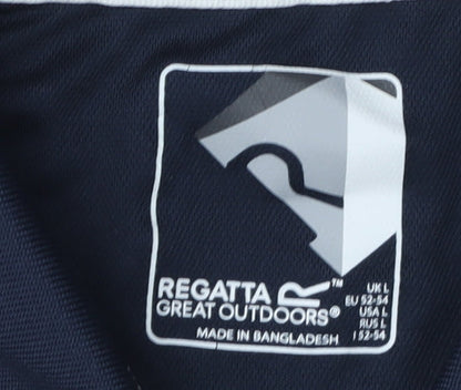 Regatta Men's Blue Polo Shirt, Size L, Activewear