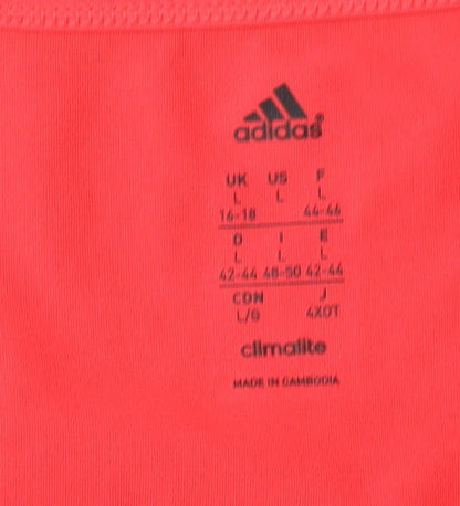 Adidas Women's Red Short Sleeve T-Shirt L