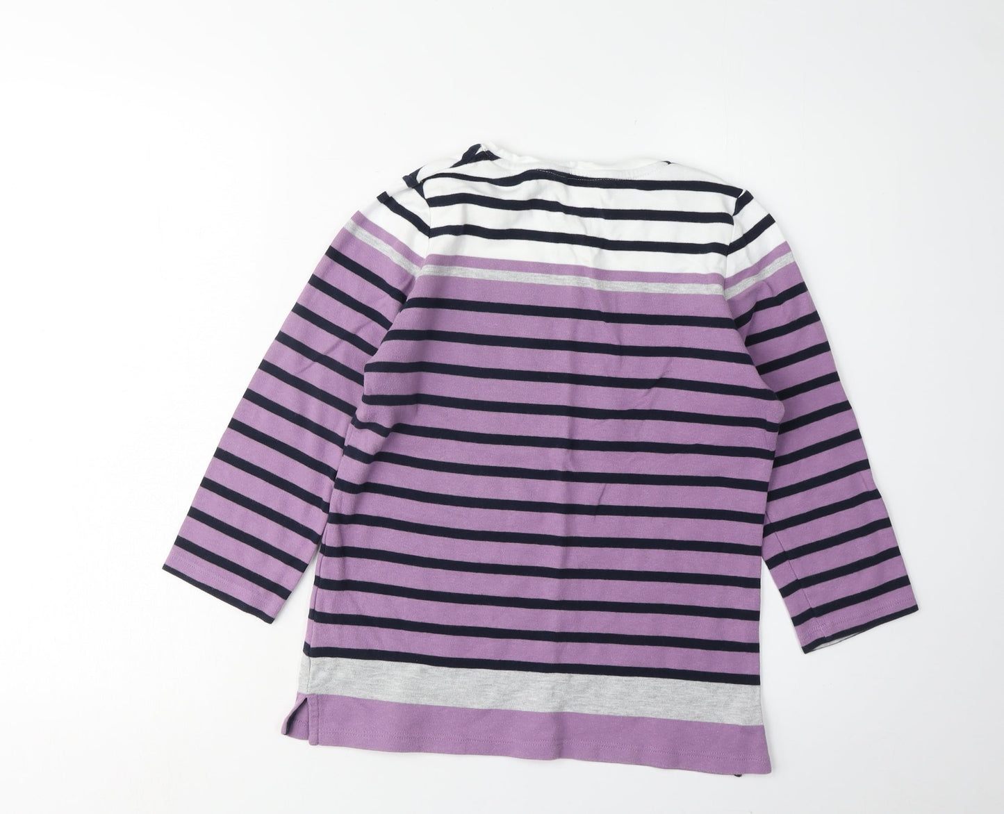 Womens UK Size 10-12 Isle Essentials Multicoloured Basic T-Shirt