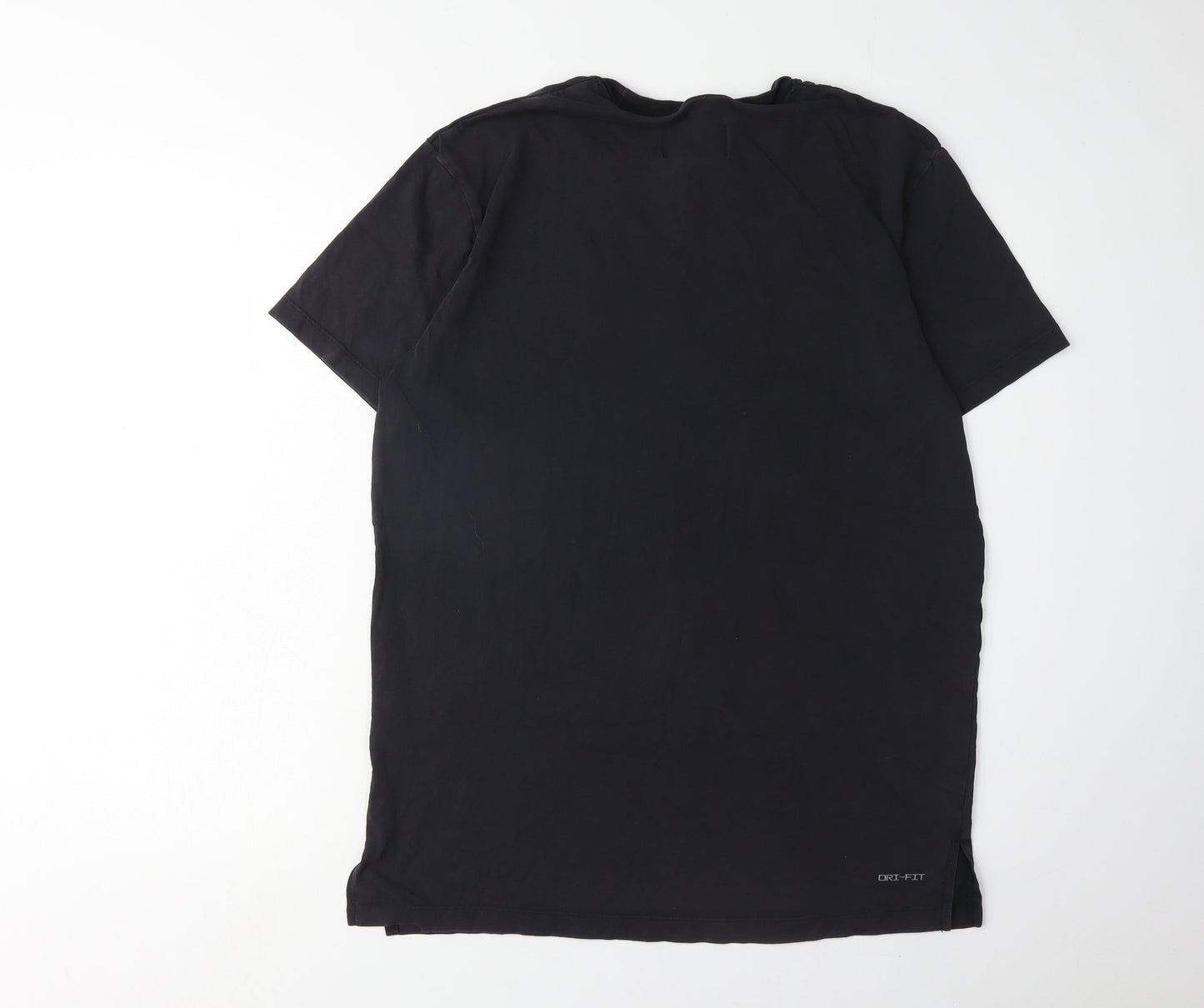 Jordan Men's Black T-Shirt Medium Crew Neck with Logo