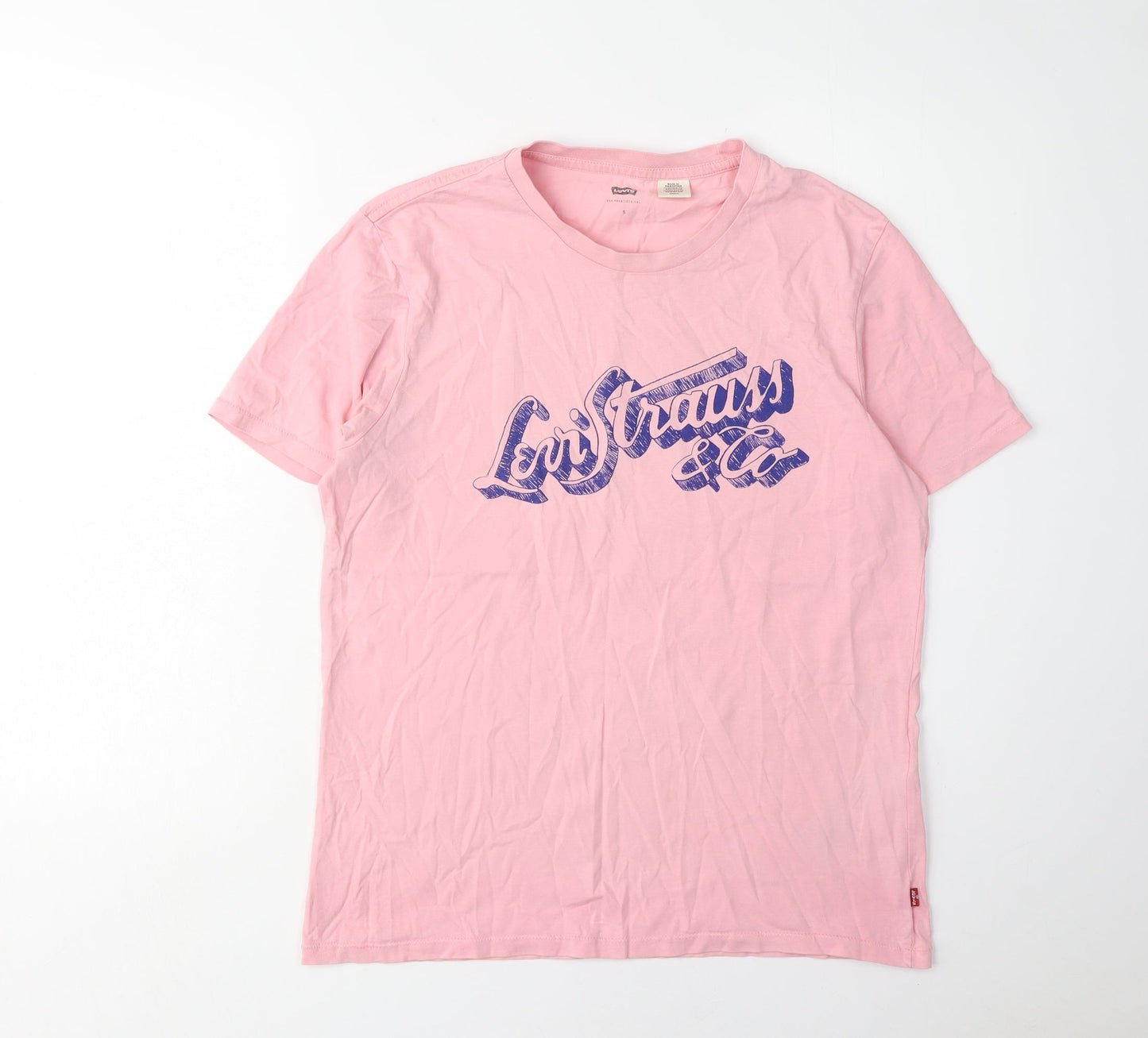 Levi's Men Pink Graphic Print T-Shirt S