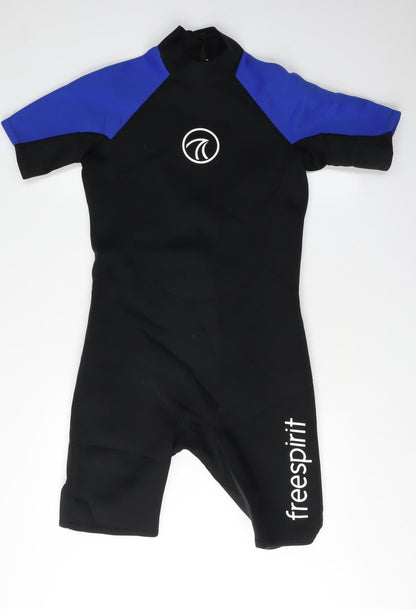 Freespirit Men's Black and Blue Short Wetsuit L