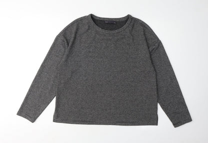Womens UK Size 12 Marks and Spencer Grey Basic T-Shirt